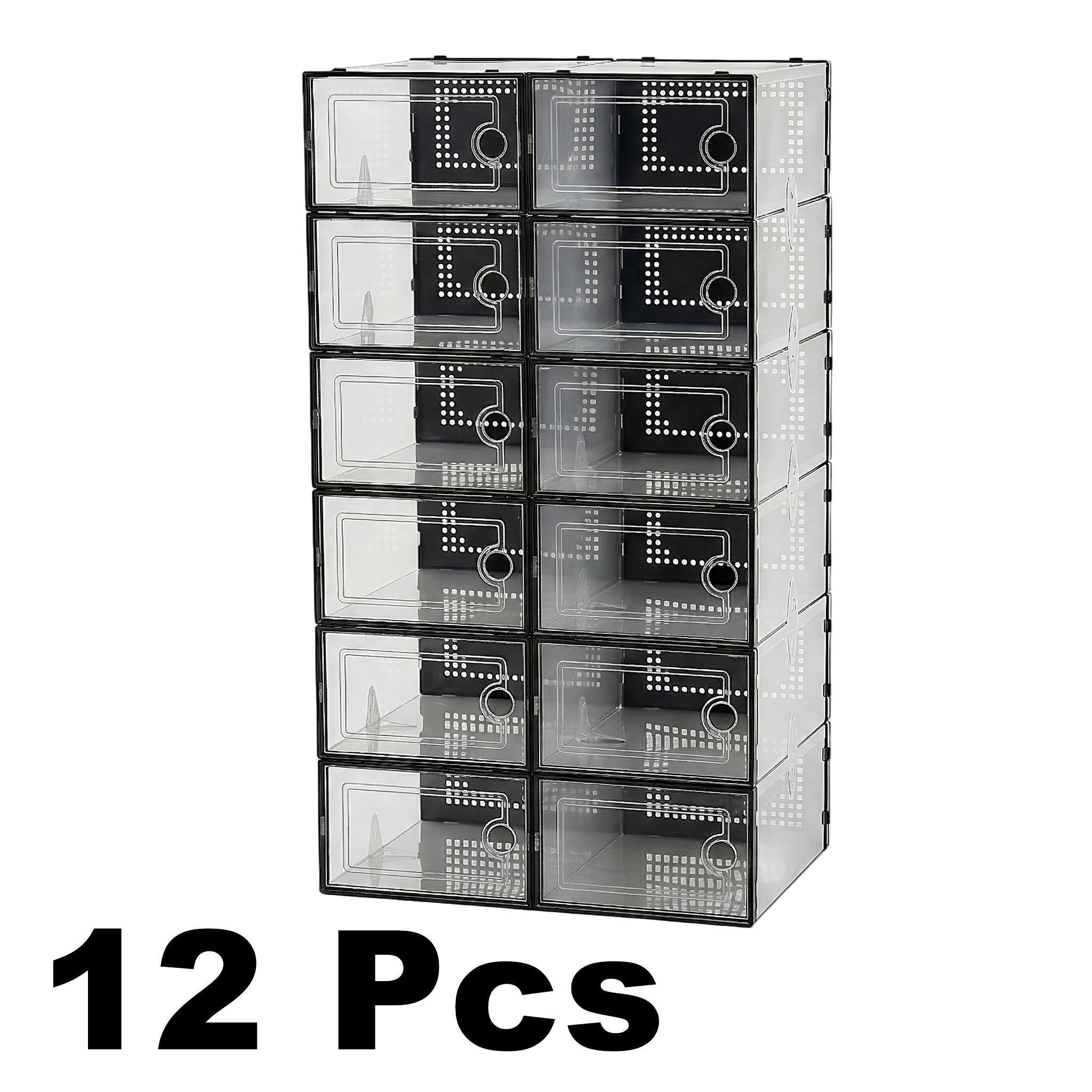 Shoe Box Display - 12/24/36 Pcs Extra Large Clear Shoe