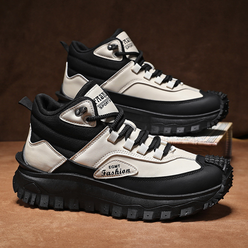 Men'S Black And White Mid Top  - Sneaker Zone recension och pris