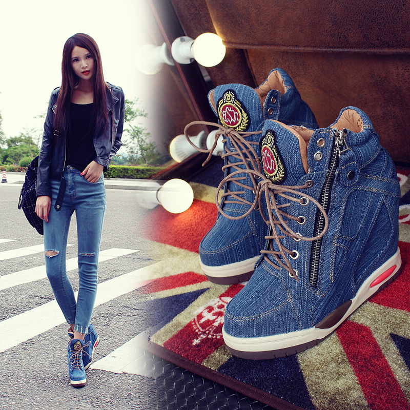 Big Size Women's Denim Wedges  - Sneaker Zone recension och pris