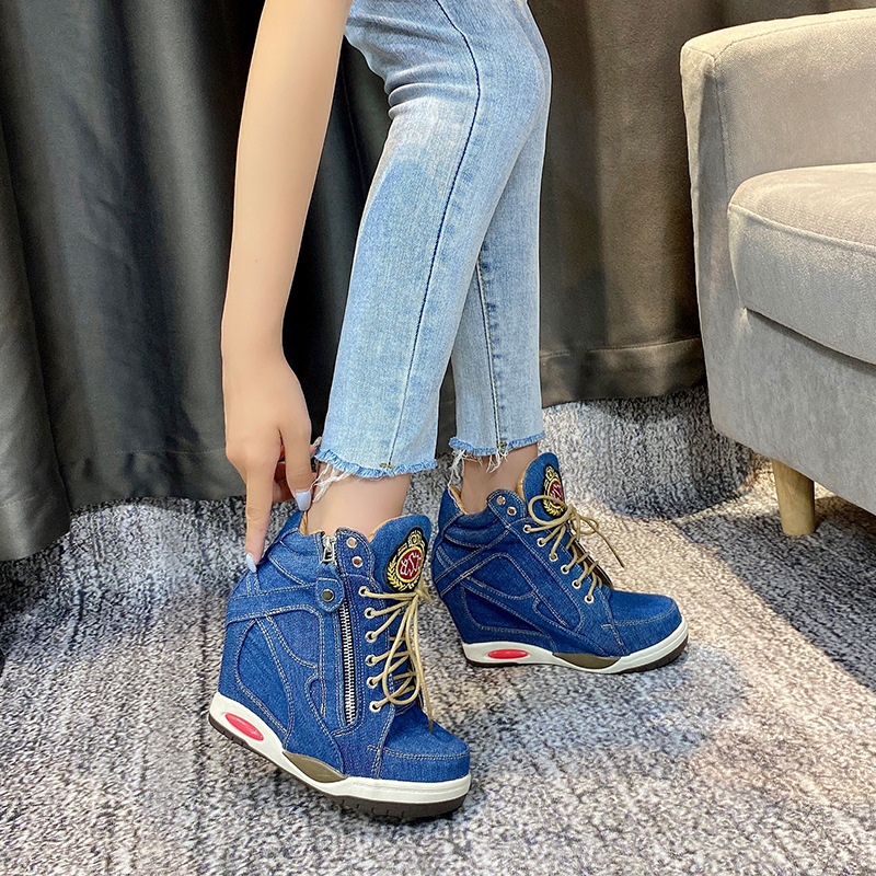 Big Size Women's Denim Wedges  - Sneaker Zone recension och pris