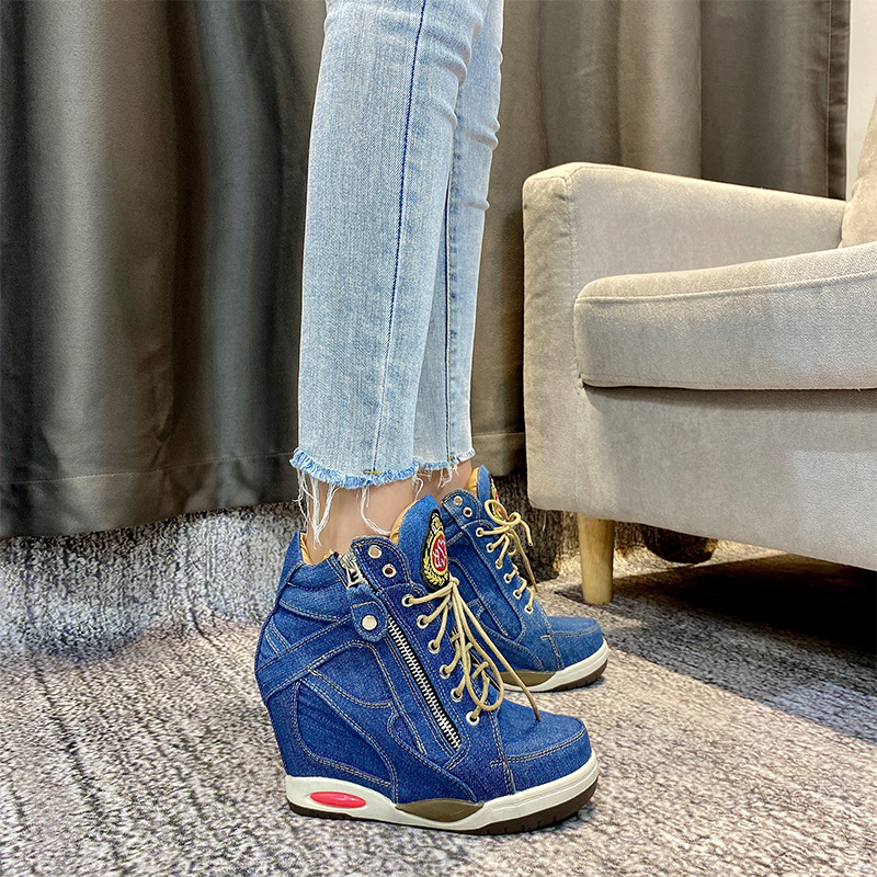 Big Size Women's Denim Wedges  - Sneaker Zone recension och pris
